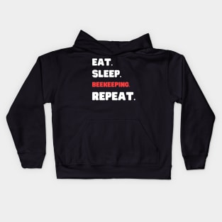 Eat Sleep Beekeeping Repeat Kids Hoodie